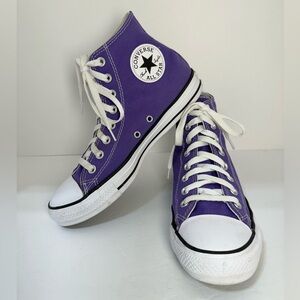 Converse Chuck Taylor All Star Hi Electric Purple 137833F Unisex Shoes 3D Logo